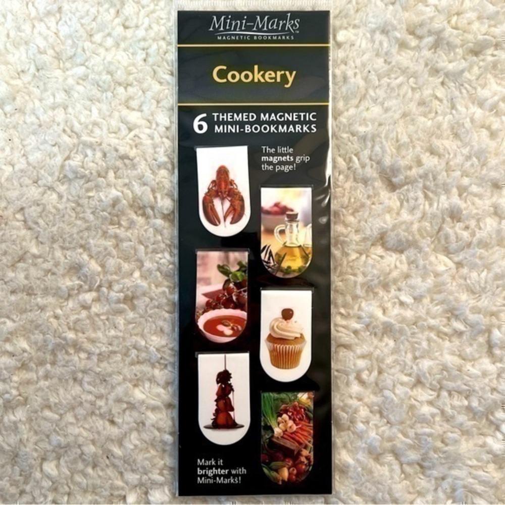 ☀️2/$9☀️Mini-Marks "Cookery" Magnetic Bookmarks